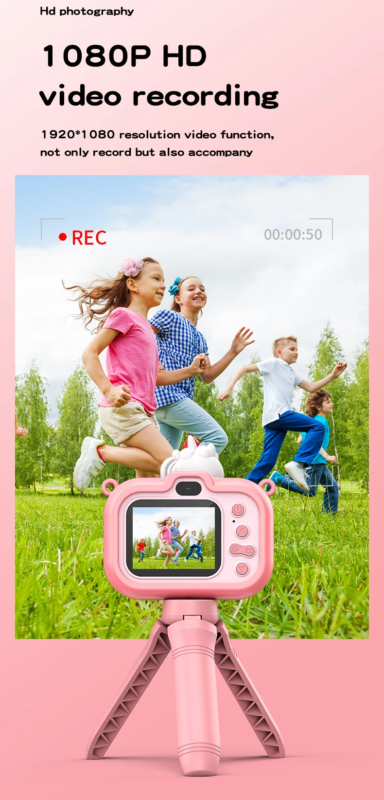 Unicorn Y6 Hd Dual-Camera Camera With Stand Dual-Lens Shooting Camera Children'S Toy Painting 13 Unicorn Y6 Hd Dual-Camera Camera With Stand Dual-Lens Shooting Camera Children'S Toy Painting