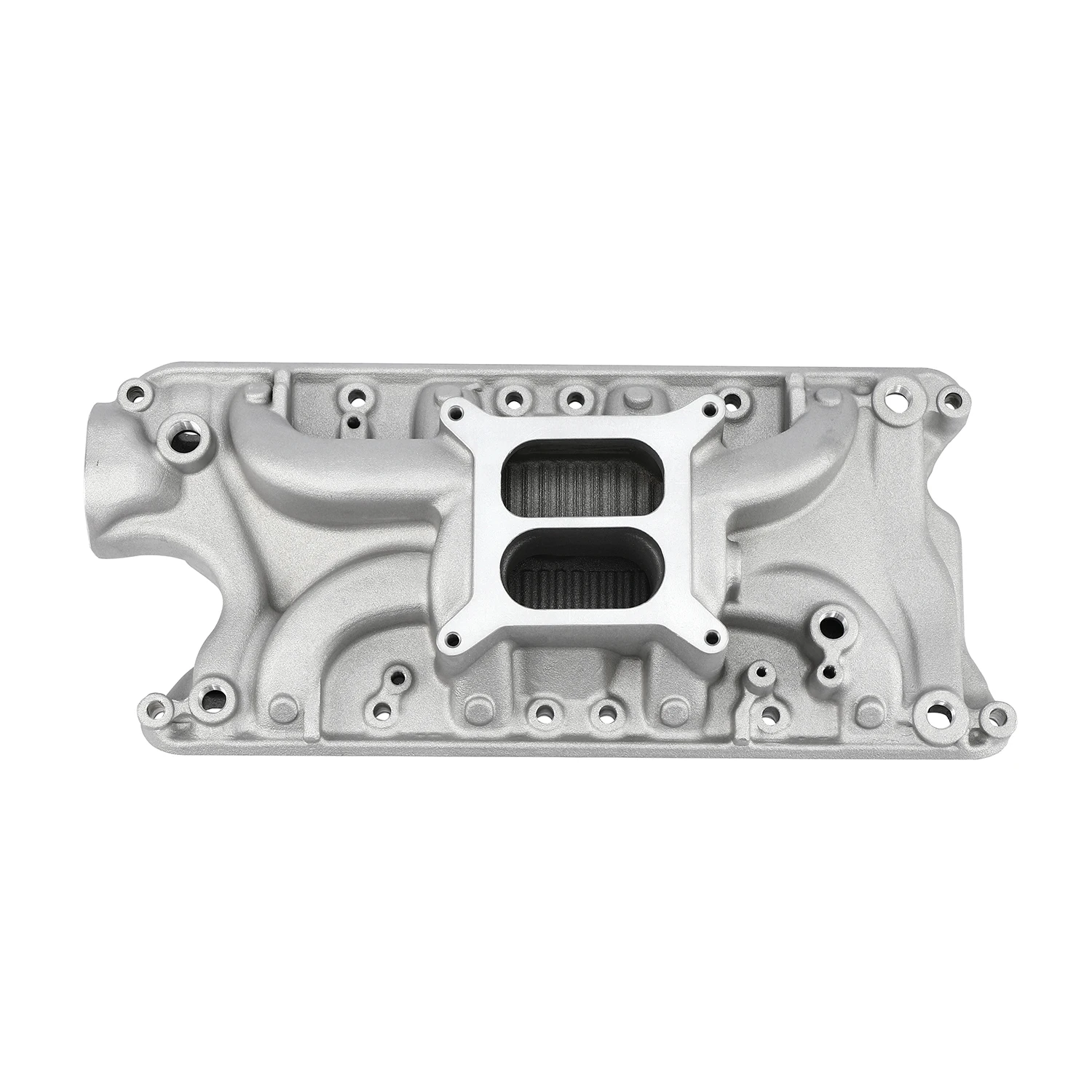 Dual Plane Aluminum Intake Manifold For Ford Sb V Satin Af