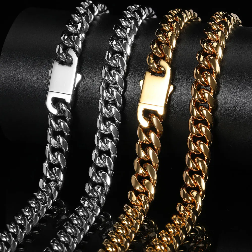 Wholesale Gold Stainless Steel Cuban 