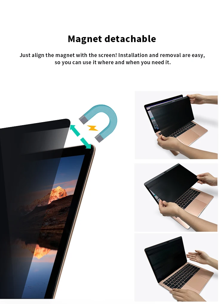 magnetic privacy filter for macbook air