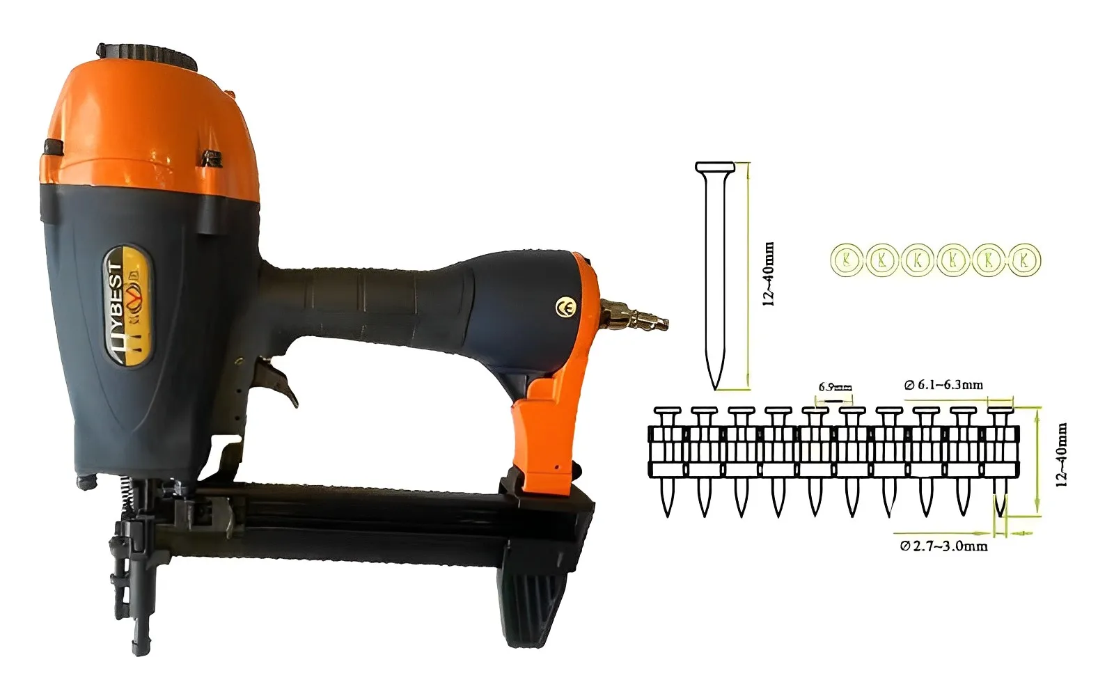 Pneumatic Air Nail Gun Sr Air Concrete Nailer Buy Pneumatic Nail