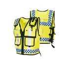 Safety Vest Pockets Traffic Police Security Guard Reflective Road Safety Vest With Pocket Adjust