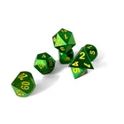 Set Blue Metal Dice Set Polyhedral Dice Set Dnd Dice Set Dice Set -RPG Dungeons Zinc Alloy Meta Polyhedral Dice DND Games 14-20mm YS