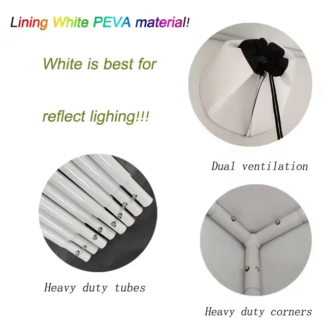 Indoor Hydroponics 600d 1680d Mylar Fabric White Liner 80x80x160cm Grow Zelt Growbox Grow Box Grow Tent for Plant Growth