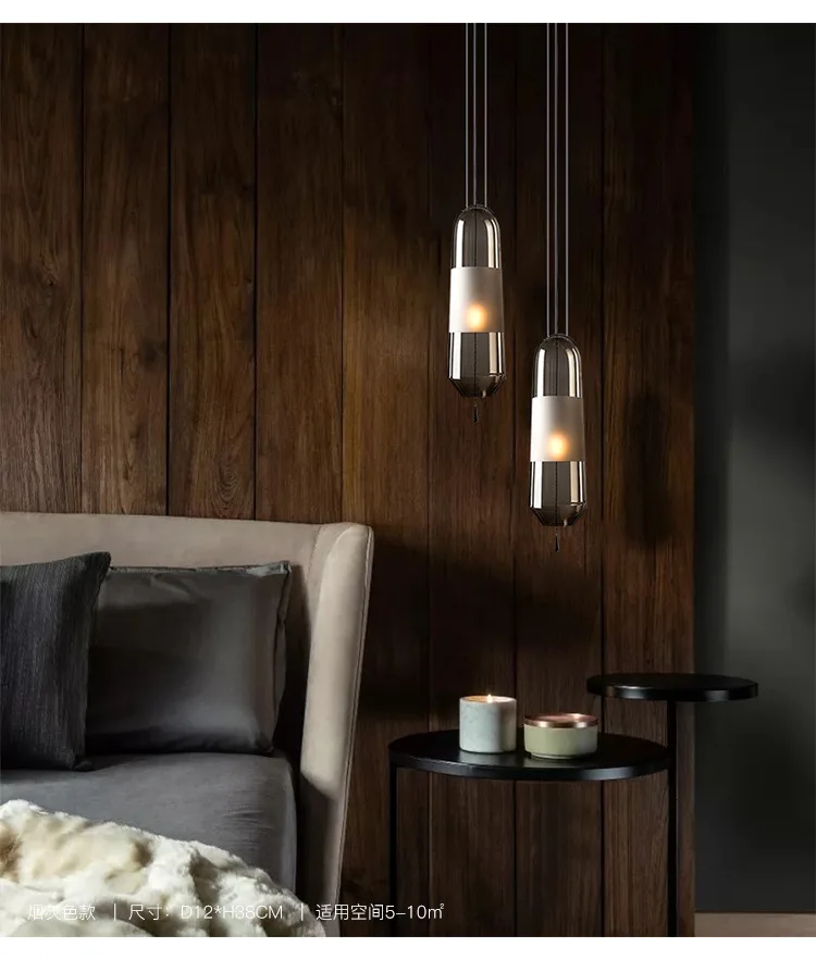 Clear Hanging Ball Lamp Pendant Light Hand Blown Selene Decorative Nordic Modern Indoor Glass pendant light