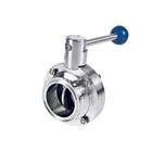 Yongda Chinese Food Grade Stainless Steel 316l High Performance Handle Butterfly Valve Epdm