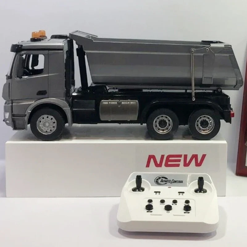 E590-003 1:20 Scale 2.4G APP Remote Control Engineering Dumper Lorry Alloy Dump Truck Tipping Bucket Rc Truck