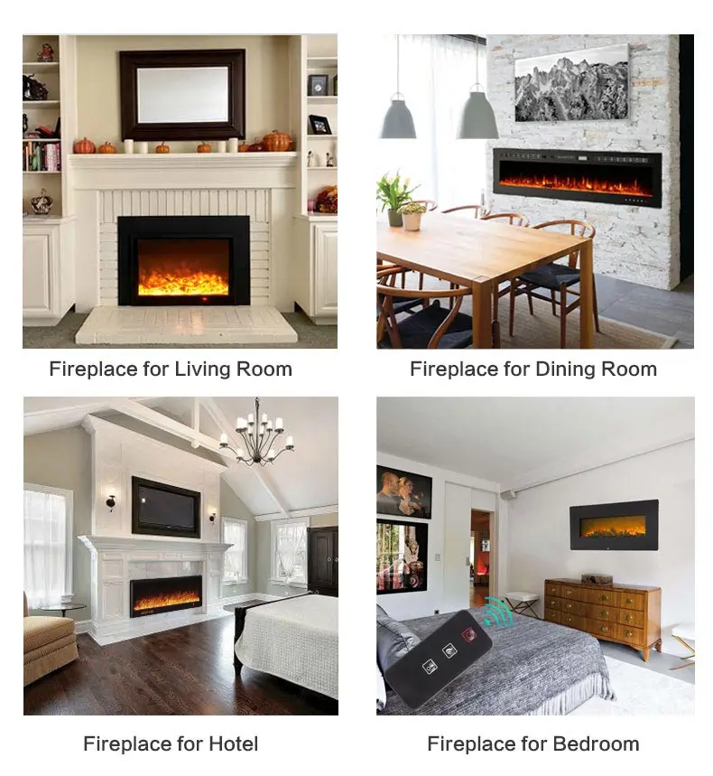 Wall Electric Insert Fireplace, 110-240V, 20W - detail 18