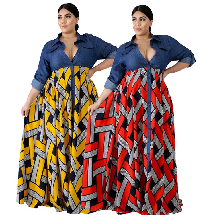 Plus Size Women Clothing,Maxi Dress 