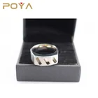 Titanium Ring Rings Ring Cores POYA 8mm Titanium Blank Ring Cores For Glowing Sticks Inlay Comfort Fit