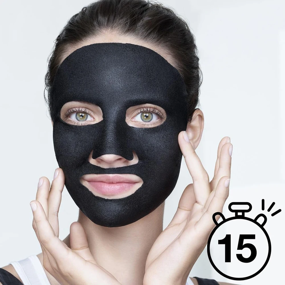 Private Label Oem Beauty Organic Face Mask Anti Acne Charcoal Deep Cleansing Skin Care Beauty Sheet Korean Facial Mask