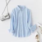 Women Blouse Good Quality Soft Clothing Custom Casual Designs Long Sleeve Women Blouse