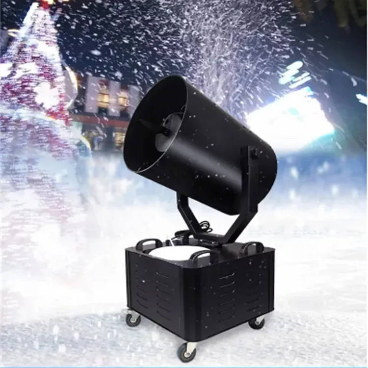 Stage Effect Equipment Snow Cannon Machine Dmx Remote Control 3000W Moving Head Snow Machine