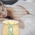 Night Light Company Handcraft OEM Green Art Glass Wax Melt Warmers For Home Decor With Warm Night Light