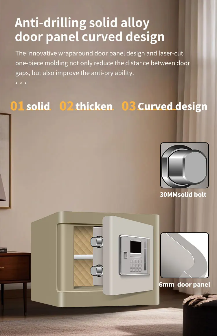 CEQSAFE Hot Selling Metal Safety Locker Digital Keypad Anti-theft Safe Box for Home Office Hotel details