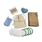 Bamboo Reusable Washable Makeup Pad Bamboo For Cleaning Facial