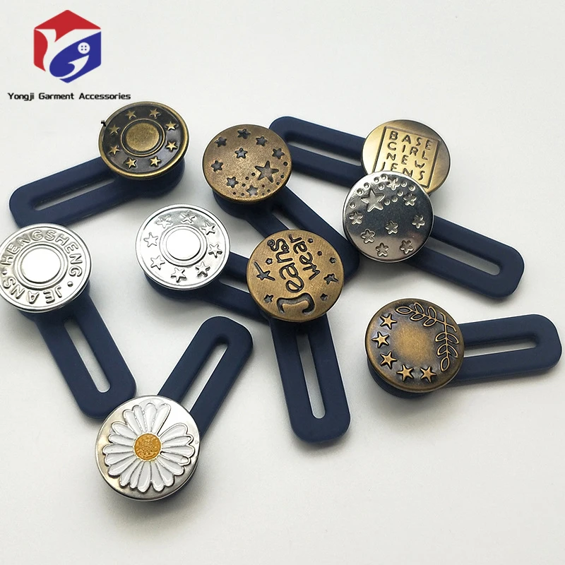 Jeans Button Extender Elastic Rubber 