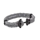 Anchor Bracelet Anchoranchor Nylon Bracelet High Quality Nylon Cord Woven Stainless Anchor Braided Bracelet
