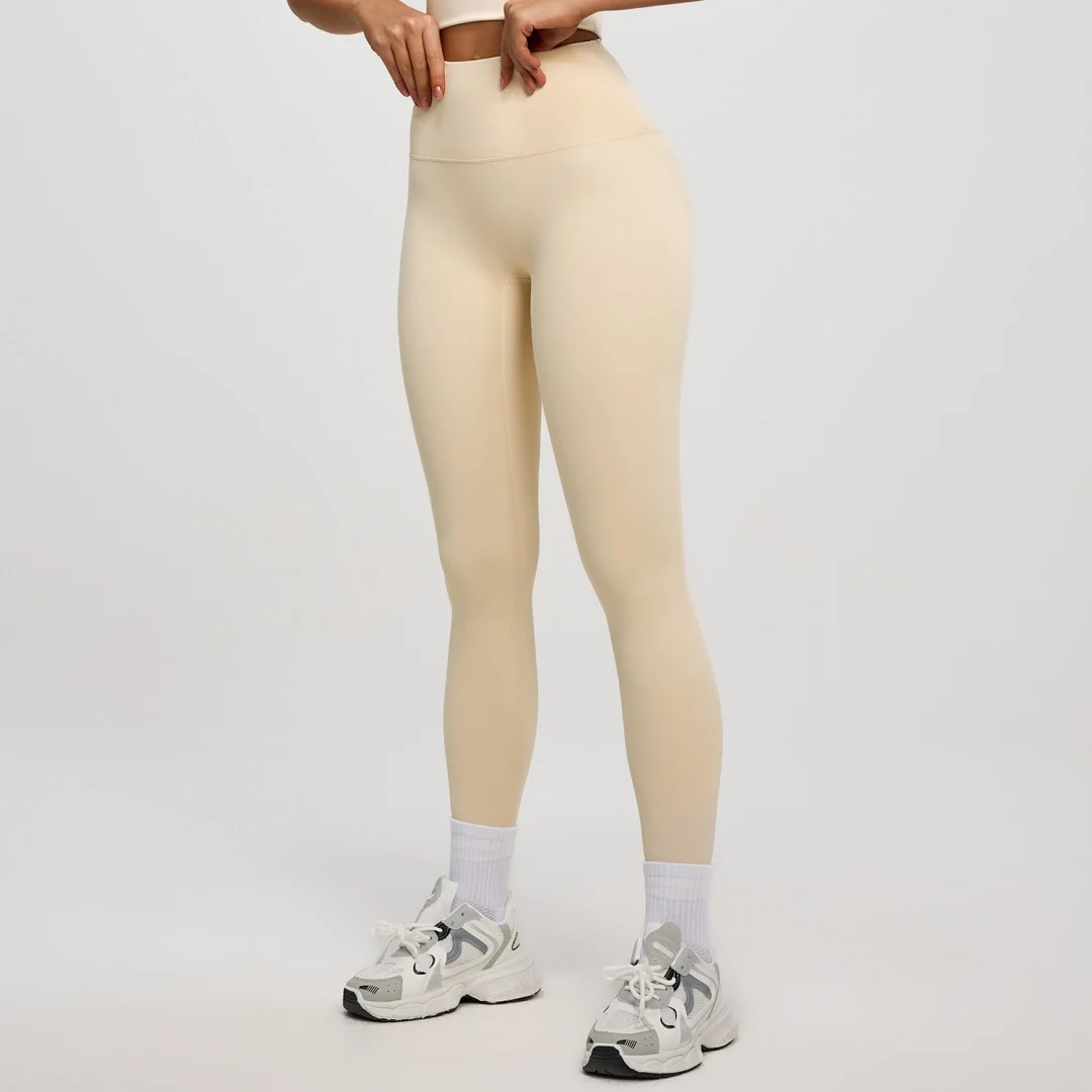 Shaping Slim Women Long Yoga Pants Soft Smooth High Elastic Sweat Wicking Multi Scene Sports Trousers