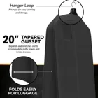 Wedding Dress Custom Waterproof Polyethylene Gusseted Wedding Dress Suit Garment Bag With Zipper