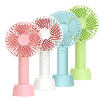 rechargeable portable fan cute small table fan with mobile phone holder outdoortable fan