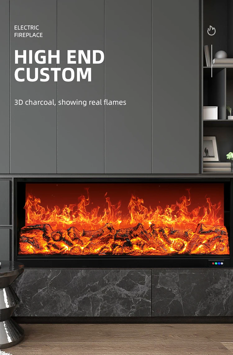 Electric Fireplace, Wall, 750 - detail 2