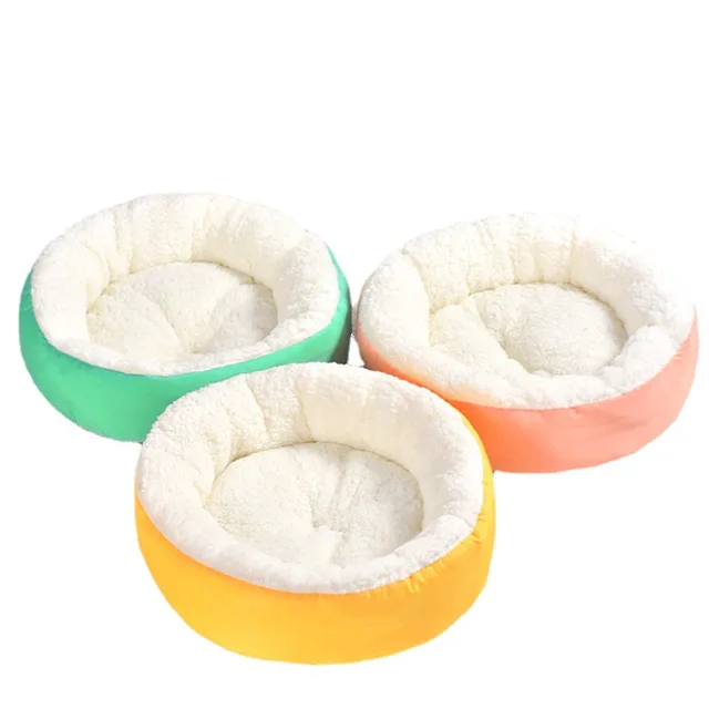 Cozy fluffy pet nest directly for Amazon round Lamb wool warm cat nest