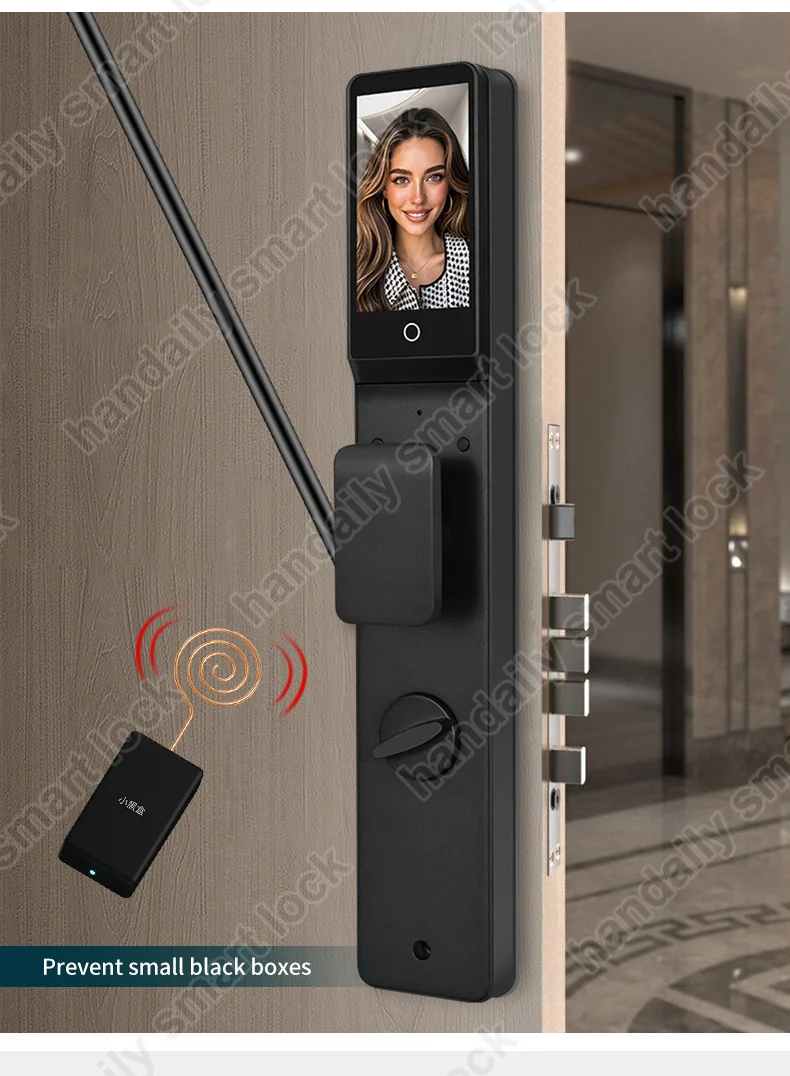 waterproof tuya app electronic digital locks 3d face recognition biometric fingerprint smart door lock with israel 6085 mortise w8852-3