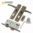 Lock Eader High Quality European Market Bronze Panel Door Lock With Handle 70mm Lock Cylinder 7255 Lock Body