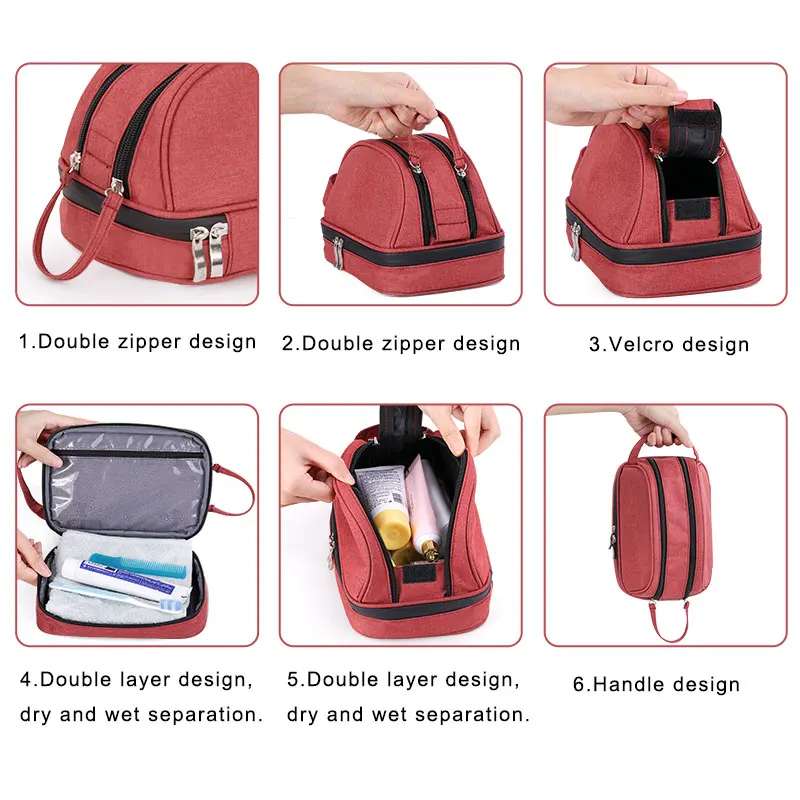 Waterproof  Travel Bags Customize Logo Toiletry Makeup Cosmetic Bags Cases Or Pouches