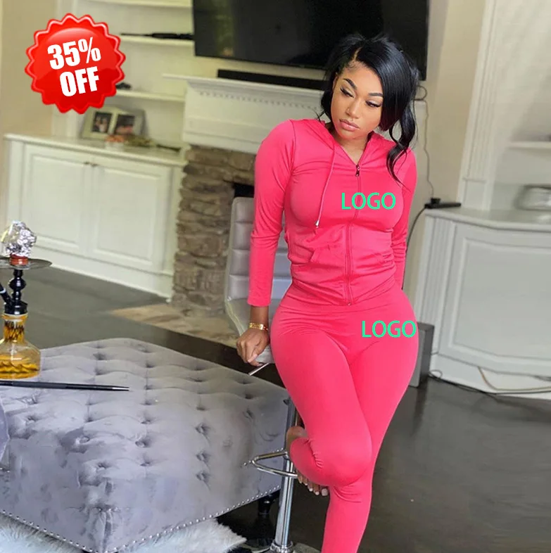 Off Fall Clothes 2021 Pink Sweat Suits 