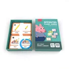 Printed Kids Card Custom Printed Kids English Early Educational Toys Animal Smart Learning Flash Card With Box