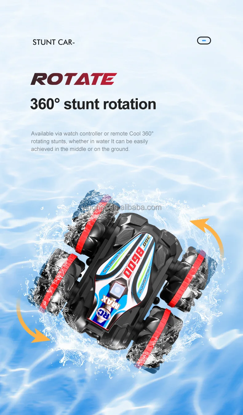 Amphibious Rc Car Outdoor All Terrain Land And Water Waterproof Ghz