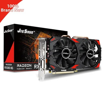 Brand New AMD rx 580 8G Gaming video Card gpu rx 580 2048sp gaming graphic card 580 computer PC graphics cards amd  rx 580