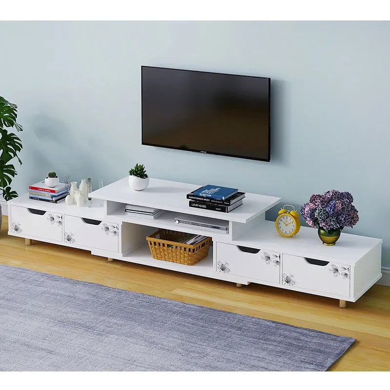 modern living room home usage  length adjustable TV stands cabinet wooden