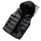 Cotton Vest Winter Trend Hooded Double Sided Cotton Vest Sleeveless Mens Vest Jacket