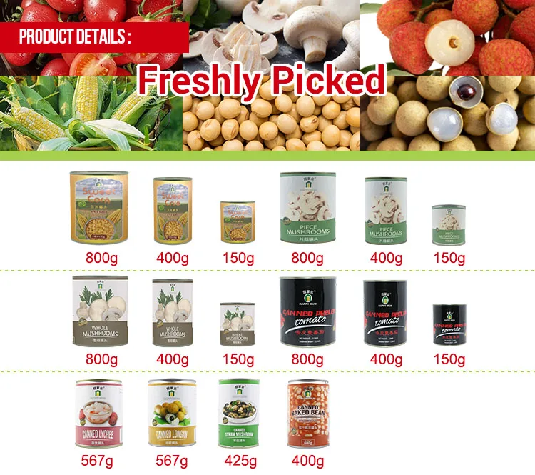 JOLION Wholesale Chinese Factory OEM brands Instant vegetable Tin Halal Natural 800g canned Food creamed sweet corn thailand