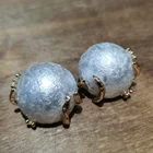 Studs Gold Earrings White Ball Ear Studs Cute 14k Gold Women In-ear Jewelry Round Earrings 2021
