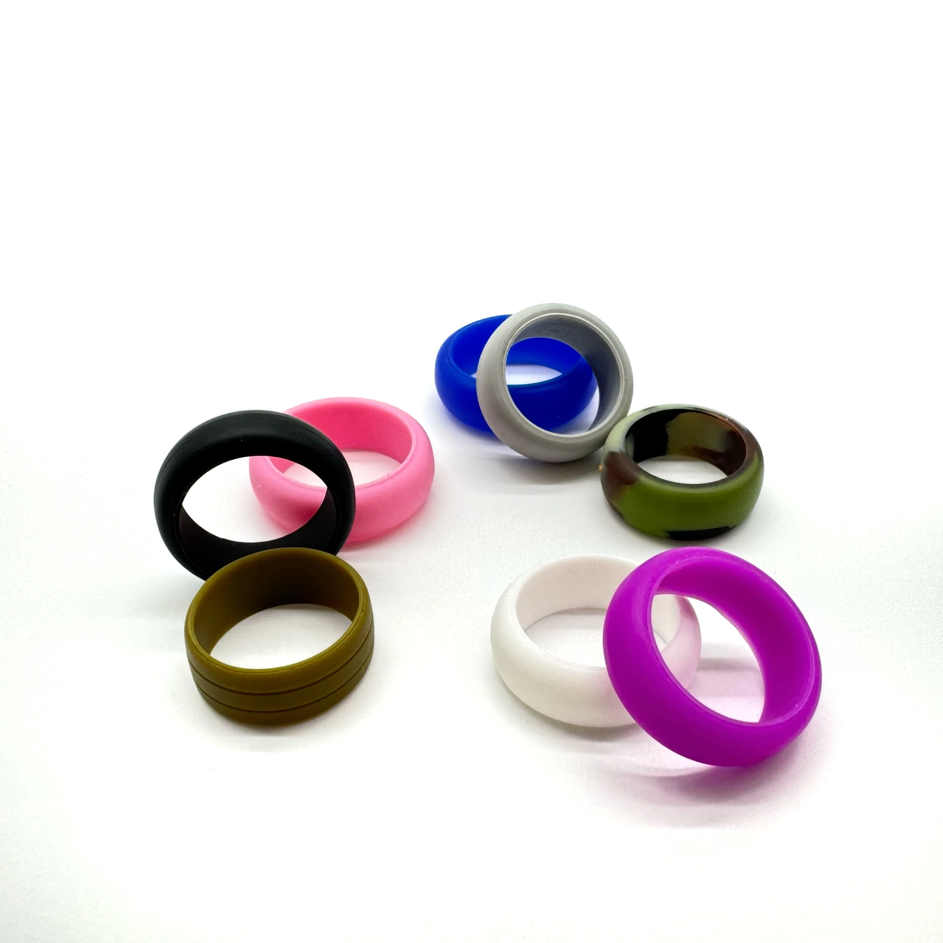 Unisex Creative Design Rubber Wedding Ring Fashionable Silicone Finger Ring with Moulding Processing Service Sealing factory