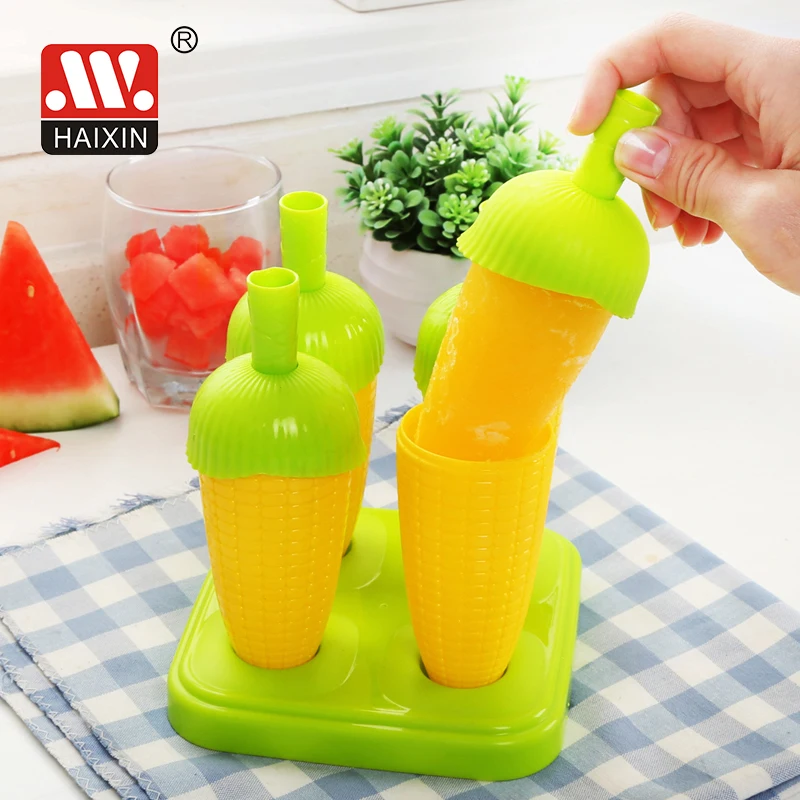 New Design High Quality Custom Logo Silicone Popsicle Mold Silicon Ice Cream Pop Molds With Cover