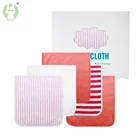 large organic thick ultra soft 5-pack baby burp cloths set