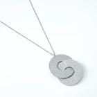 Glass Necklace Necklace Necklace Wholesale Women Men Jewelry Silver Glass Geometry Clover Chains Drop Necklace