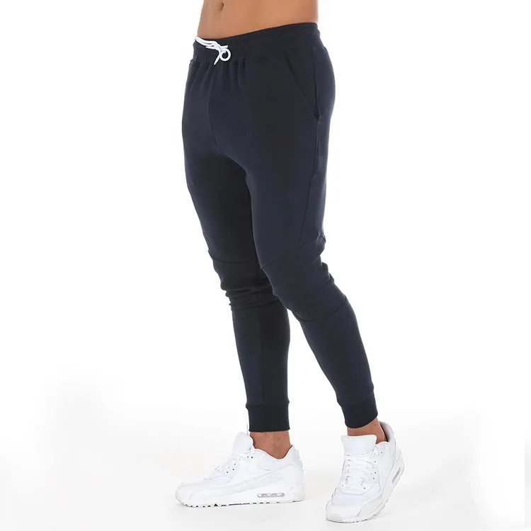 Custom Wholesale Workout Fitness Sweatpants Tapered Slim Fit Gym Cotton Jogger Track pants Man