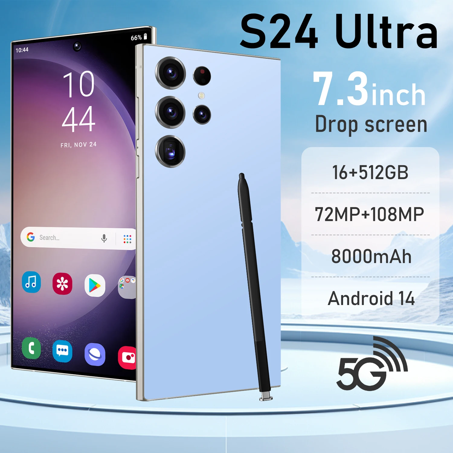 Original phones s24 ultra Smartphones For s24 ultra 16GB+1TB 5G Dual SIM Cellphone Mobile Phone s24 ultra 5g smartphone