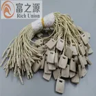 Fastener Ties Black Hang Tag Nylon String Snap Lock Pin Loop Fastener Hook Ties