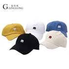 Factory Direct 6 Panel Cotton Cap Polyester Imitation Custom M Embroidered Baseball Cap