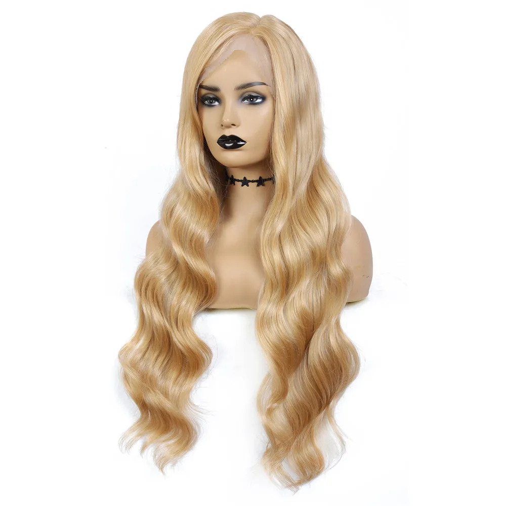 synthetic side part wig