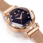 Crystal Korea Popular Rose Gold Crystal Magnet Watches As A Gift For Girl