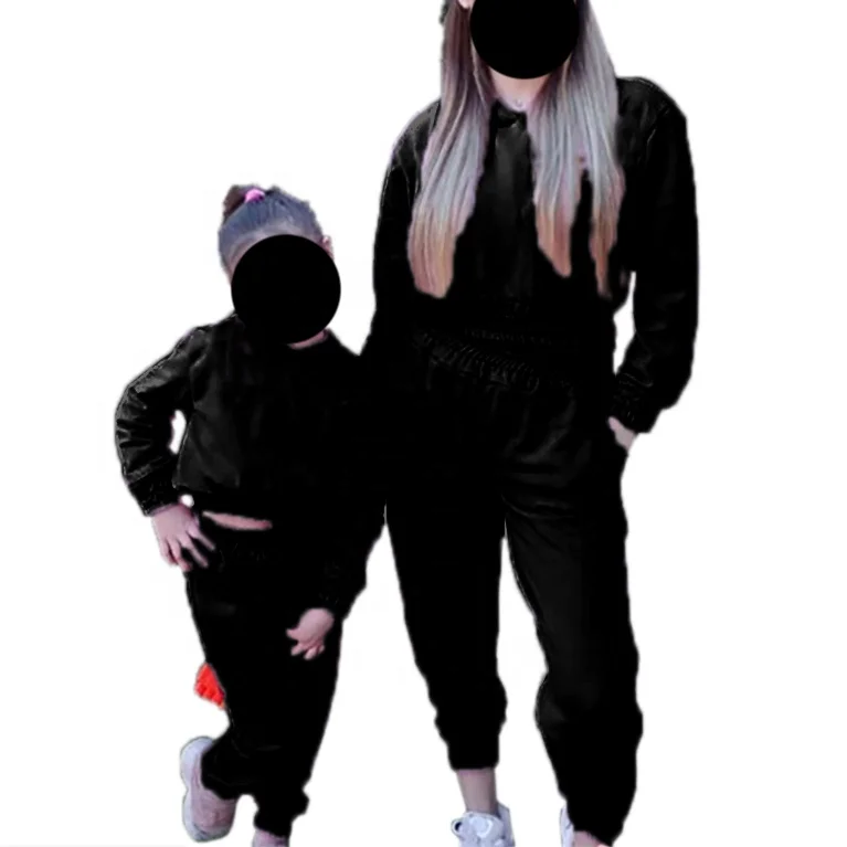 mommy and me sweat outfits