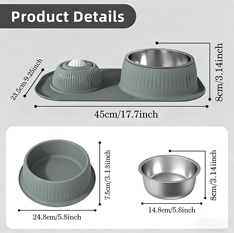 New 2in1 Food Grade Silicone Pet Feeding Bowl with Lick Toy Non Slip Interactive Bowl for Dogs Cats Pet Products supplier